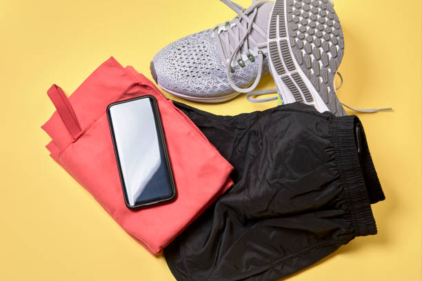 istock Running shoes and various accessories 1132066485