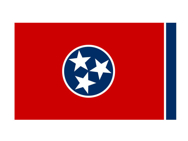 illustrations, cliparts, dessins animés et icônes de drapeau du tennessee - tennessee map nashville usa