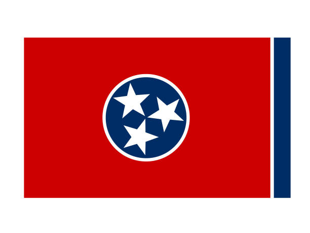Tennessee flag vector illustration of Tennessee flag tennessee stock illustrations