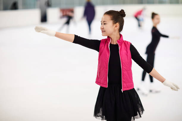 Asian Girl Figure Skating