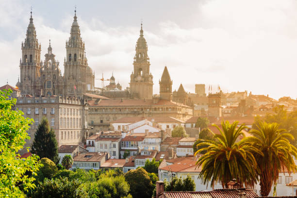istock Santiago de Compostela cathedral at sunrise 1132071351