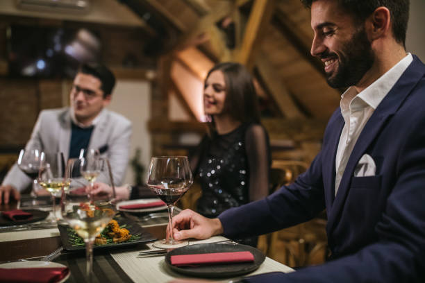 istock Good-looking businessman in a restaurant 1132071766