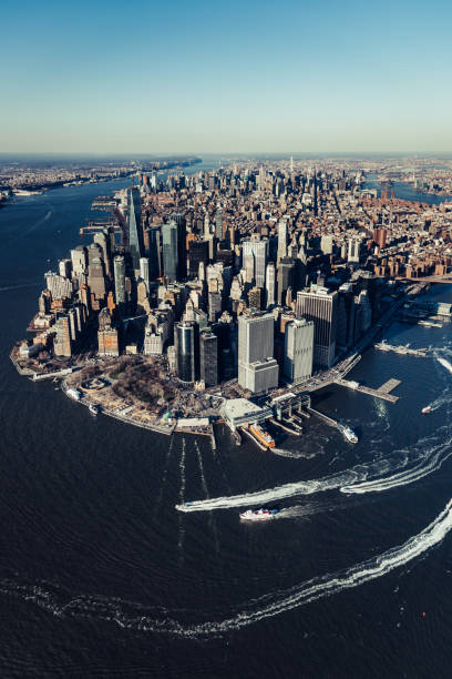 istock Aerial View of Downtown Manhattan, NYC 1132073225