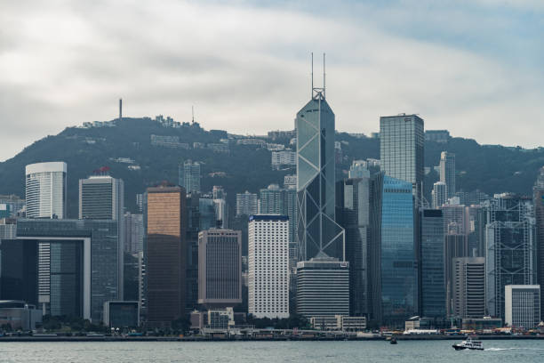 istock Modern Skyscrapers in Hongkong 1132073428