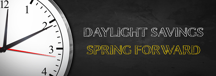 Daylight Savings concept with Clock