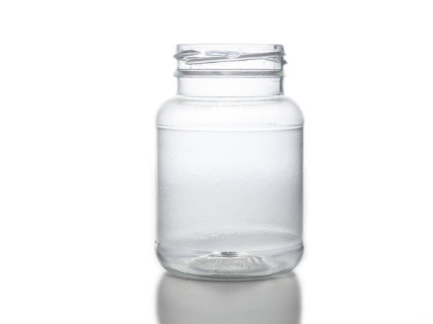 istock Transparent plastic bottle on a white background. Concept No plastic 1132079627