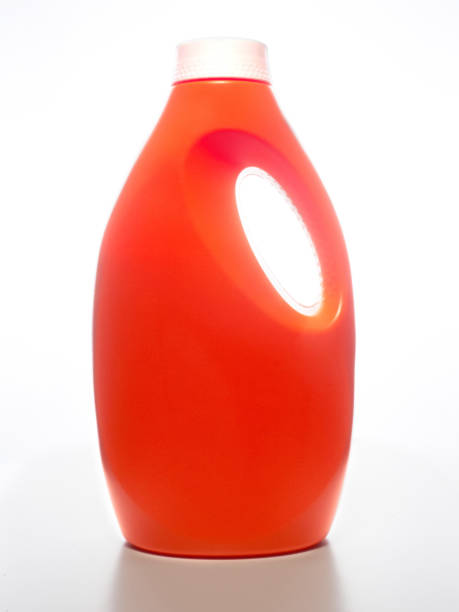 istock Orange plastic bottle on a white background. Concept No plastic 1132080398