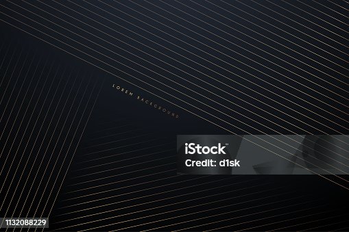 istock Golden lines abstract background 1132088229