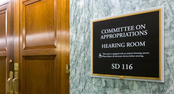 U.S. Senate Committee on Appropriations in Washington, DC U.S. Senate Committee on Appropriations in the Dirksen Office Building in Washington DC united states capitol rotunda photos stock pictures, royalty-free photos & images