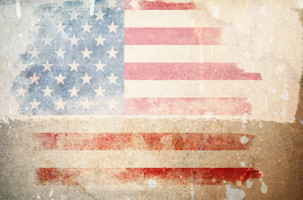 istock Grunge USA Flag background 1132093820