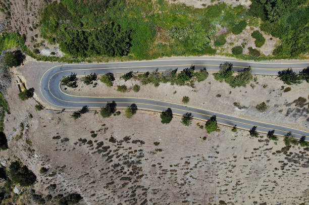 istock The curved road to Farellones 1132098330