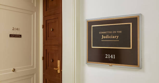 U.S. House of Representatives Committee on the Judiciary in the Rayburn Office Building in Washington, DC stock photo