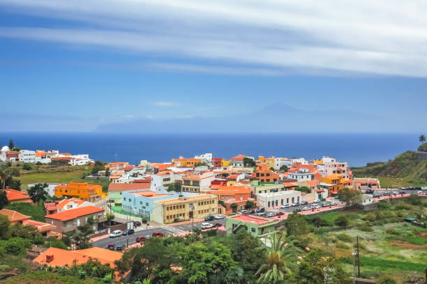 istock Colorful homes in Vallehermoso town 1132101409