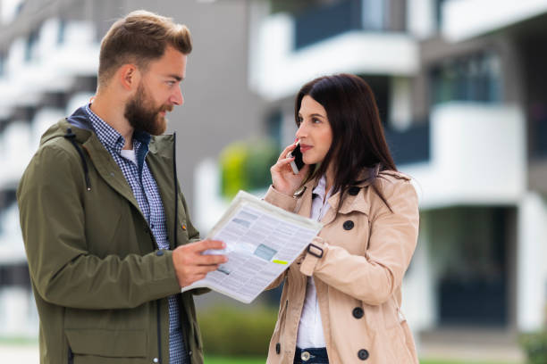 istock Young couple looking for an apartment 1132104697
