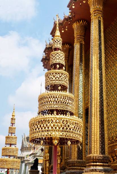 istock Golden Five Tiered Umbrella in Wat Phra Kaew, Thailand 1132108789