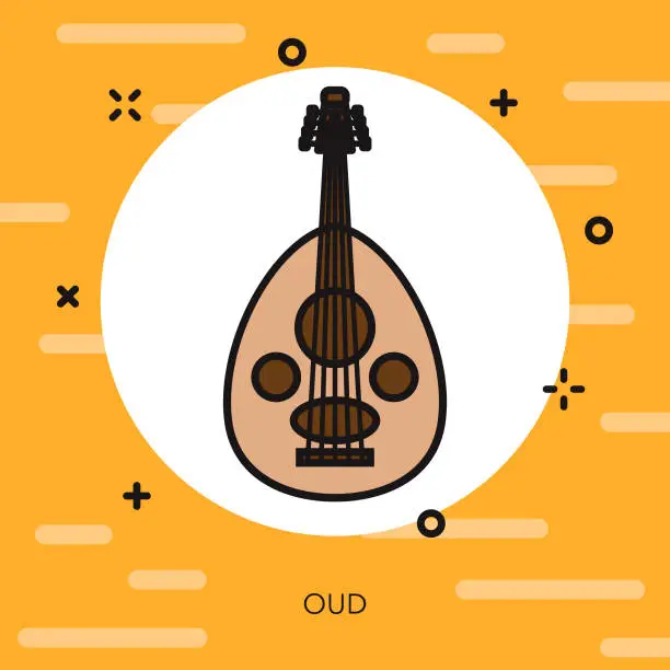 Vector illustration of Oud Egypt Icon