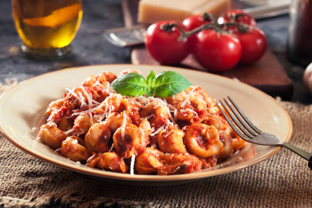 istock Fresh tortellini with homemade tomato sauce 1132114509