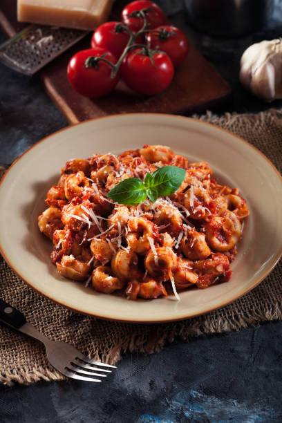 istock Fresh tortellini with homemade tomato sauce 1132114604