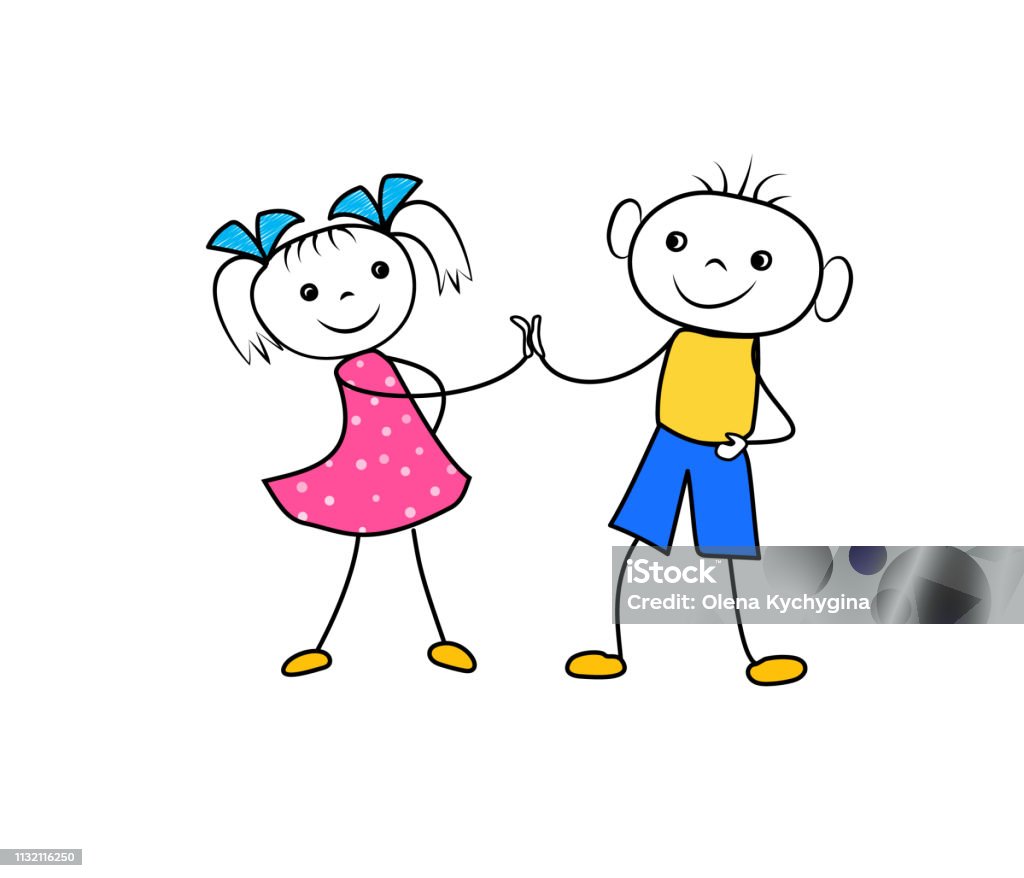 Ilustración de Niño Y Niña De Dibujos Animados Agarrando Las Manos Y Contento De Ser Un Amigo Negociación Exitosa De Contratos De Negocios Ilustración Vectorial y más Vectores Libres de Derechos de Ilustración de Niño Y Niña De Dibujos Animados Agarrando Las Manos Y Contento De Ser Un Amigo Negociación Exitosa De Contratos De Negocios Ilustración Vectorial y más Vectores Libres de Derechos de