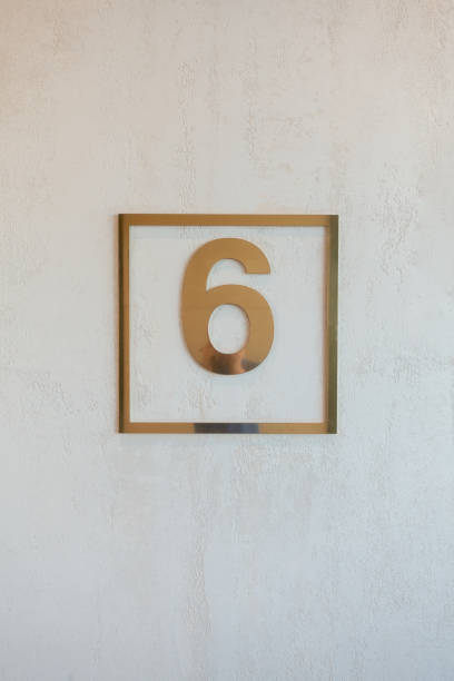 istock a shield with a golden six 1132120867