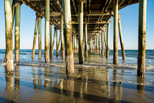 istock Underneath pier taken at Old Orchard Beach Maine 1132123251