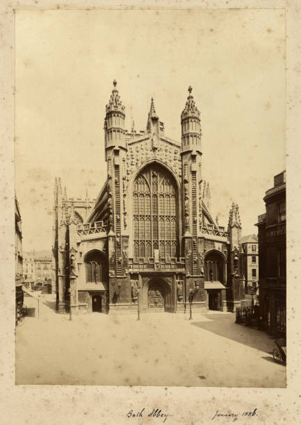 istock Bath Abbey, Bath, Somerset, England, 19th Century 1132125079