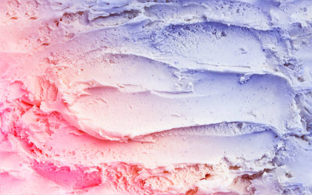 istock Top view of vanilla ice cream surface. Duotone 1132125751