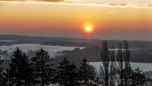 istock Winter sunrise in Poland 1132127311