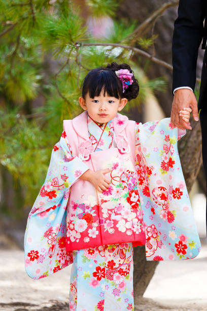 istock Japanese girls wearing kimonos 1132136639