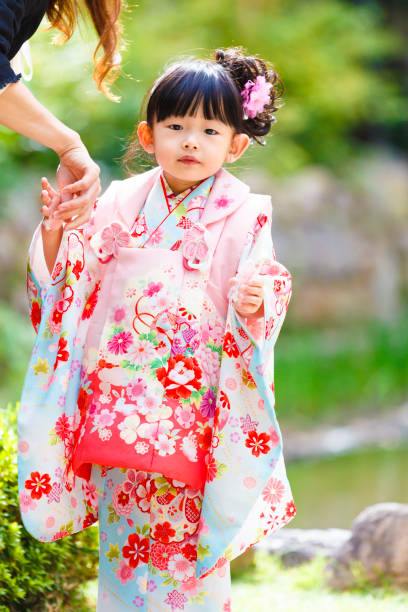 istock Japanese girls wearing kimonos 1132136674