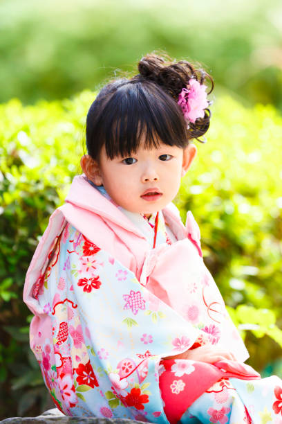 istock Japanese girls wearing kimonos 1132136678