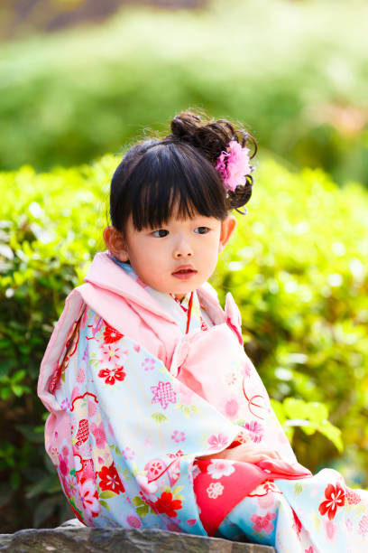 istock Japanese girls wearing kimonos 1132136682