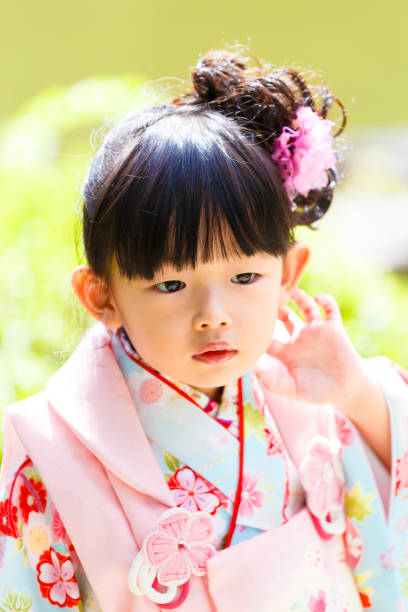 istock Japanese girls wearing kimonos 1132136685