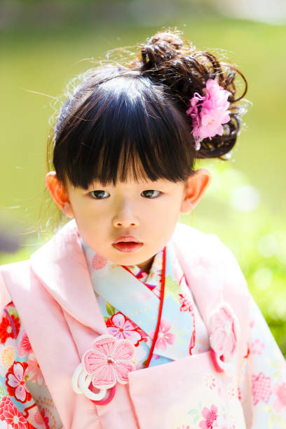 istock Japanese girls wearing kimonos 1132136687