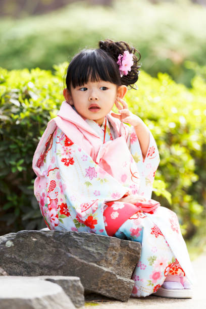 istock Japanese girls wearing kimonos 1132136688