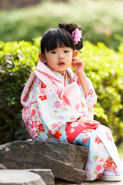 istock Japanese girls wearing kimonos 1132136689