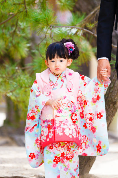 istock Japanese girls wearing kimonos 1132136710