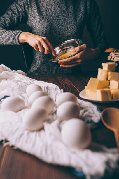 istock Cropped image of woman mixing sugar 1132144556