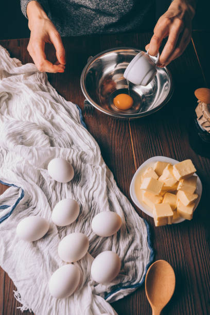 istock Woman preparing dough for pie 1132144567