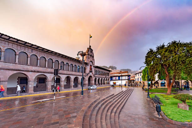 fotografii de stoc, fotografii și imagini scutite de redevențe cu plaza de armas din cuzco, peru - chinchero district