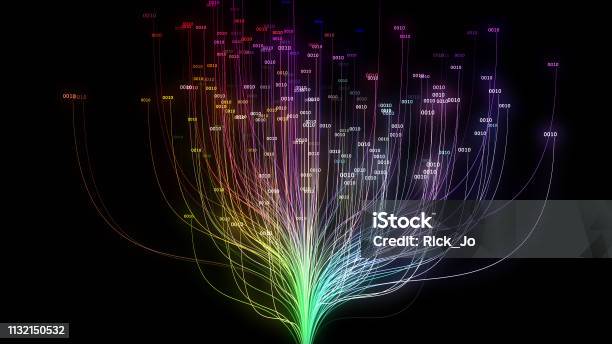 Digitales Alter Vernetztes Netzwerk Knoten Internet Of Things Iot Cloud Computing Stockfoto und mehr Bilder von Abstrakt