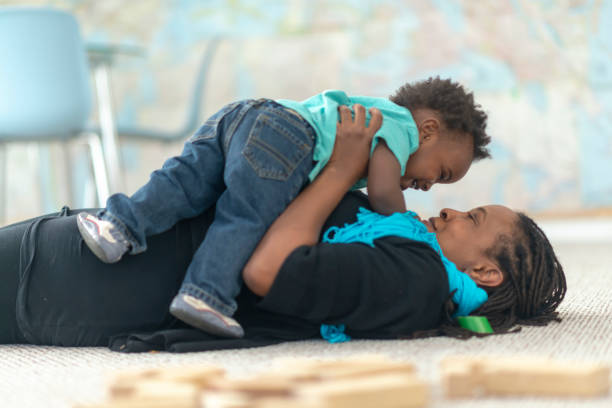 istock Playful mother and son 1132152482