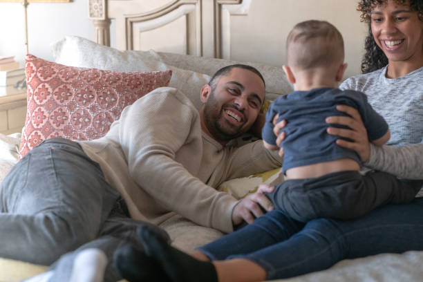 istock Weekend cuddles with a beautiful family 1132152947