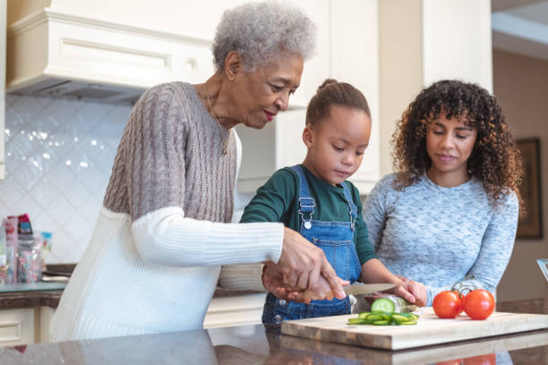 istock Family generations cooking together 1132153000