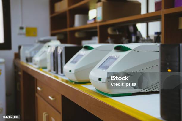 Dna Copying In Real Time Pcr Thermal Cycler Stock Photo - Download Image Now - DNA, Amplifier, Photography