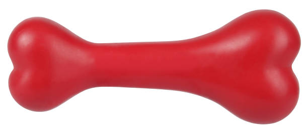 istock Dog bone red pet toy perfect isolated on white background 1132154634
