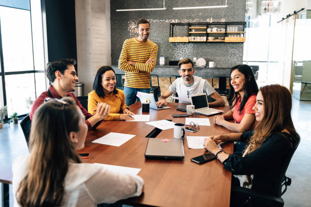 istock Start up meeting in Co-working office 1132155905