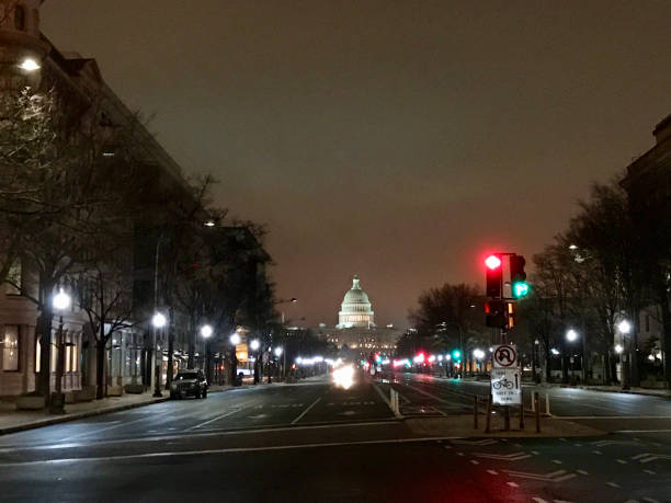 istock United States Capital West side. Night. 1132168989