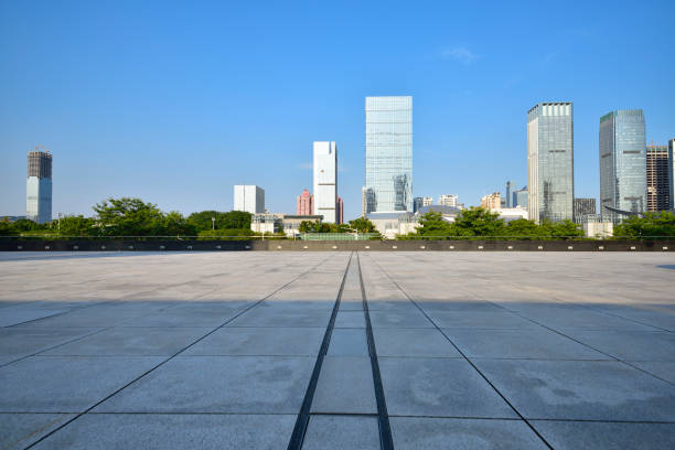 istock Toned image of modern office buildings 1132169000