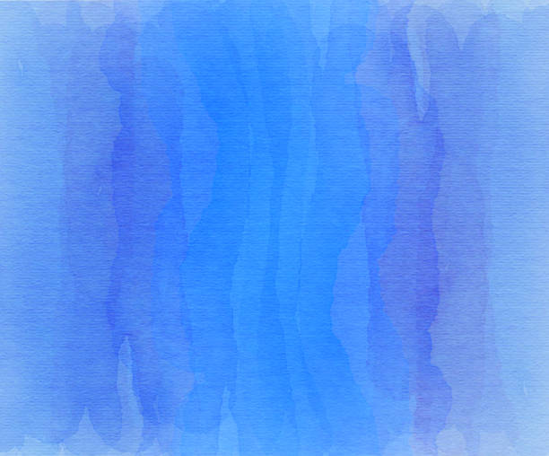 istock Blue and purple overlapping watercolor stripes 1132172242